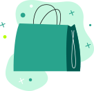 Pagos entre 60 € y 3.000 € dibujo bolsa shopping