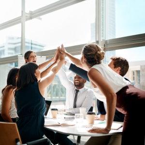 Programa Experience ¿Buscas un entorno dinámico en el que desarrollarte como profesional? Programa Experience - 300x300-grupo-de-empleados-companeros-trabajo-chocan-manos-reunion-equipo